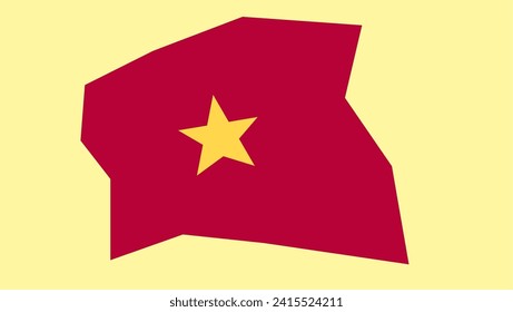 Vietnamflagge, Vektorgrafik-Design