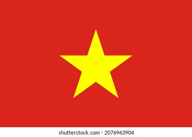 Vietnam flag vector for designer.