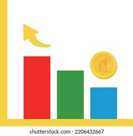 Vietnam flag vector hand drawn,Vietnamese Dong Coin vector hand drawn