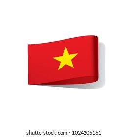 Vietnam flag, vector illustration