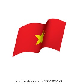 Vietnam flag, vector illustration