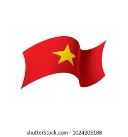 Vietnam flag, vector illustration