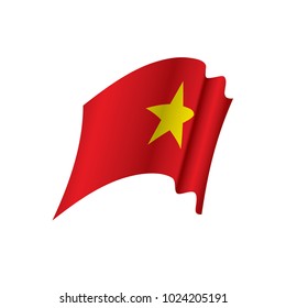 Vietnam flag, vector illustration