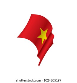 Vietnam flag, vector illustration