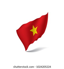 Vietnam flag, vector illustration