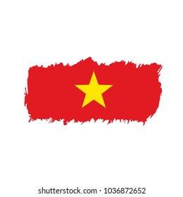 Vietnam flag, vector illustration
