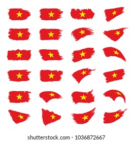 Vietnam flag, vector illustration