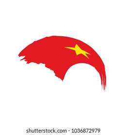 Vietnam flag, vector illustration