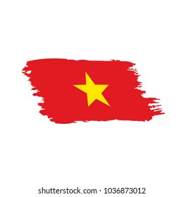 Vietnam flag, vector illustration