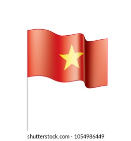 Vietnam flag, vector illustration