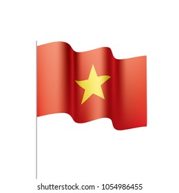 Vietnam flag, vector illustration