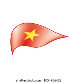 Vietnam flag, vector illustration
