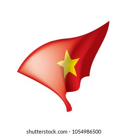 Vietnam flag, vector illustration