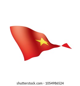 Vietnam flag, vector illustration