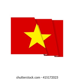 Vietnam flag vector illustration