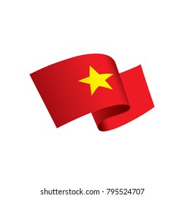 Vietnam flag, vector illustration