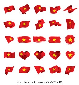 Vietnam Flag, Vector Illustration