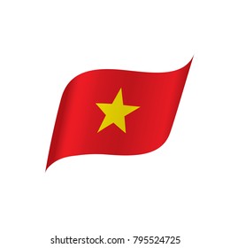 Vietnam flag, vector illustration