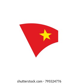 Vietnam flag, vector illustration