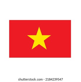 Bandera de Vietnam. ilustración vectorial eps10