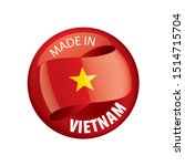Vietnam flag, vector illustration on a white background