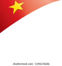 Vietnam flag, vector illustration on a white background
