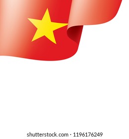 Vietnam flag, vector illustration on a white background