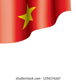 Vietnam flag, vector illustration on a white background