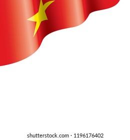 Vietnam flag, vector illustration on a white background