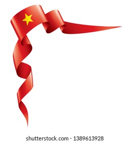 Vietnam flag, vector illustration on a white background