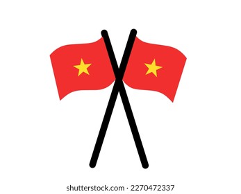 Vietnamflagge, Vektorgrafik geeignet für Länderthemen, Ländersymbole, Unternehmen, Symbole