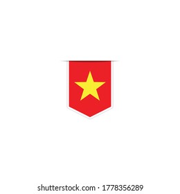 Vietnam  flag vector. National Simple Vietnam  flag