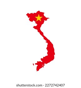 Vietnam Flaggen Symbol Set, Vietnam Unabhängigkeitstag Symbol gesetzt Vektorsymbol