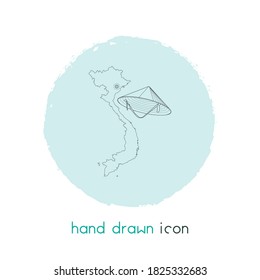 Vietnam icon line element. Vector illustration of vietnam icon line isolated on clean background for your web mobile app logo design.