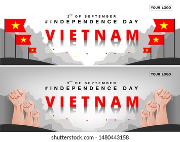 Vietnam Independence Day  Background Vector EPS 10