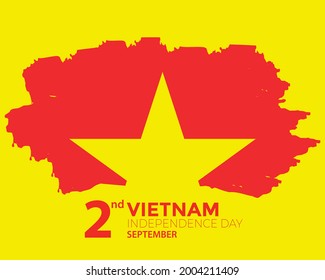 Vietnam Independence Day Brush Vector