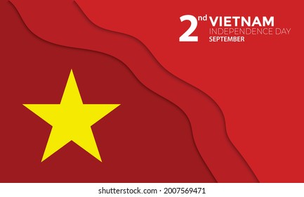 Vietnam Independence Day Greeting Papercut