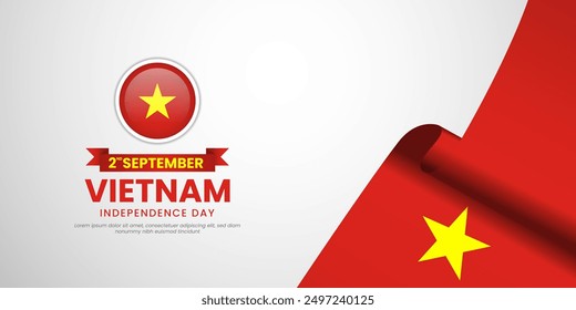 Vietnam independence day illustration design