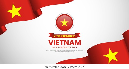 Vietnam independence day illustration design