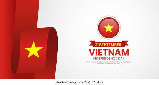 Vietnam independence day illustration design