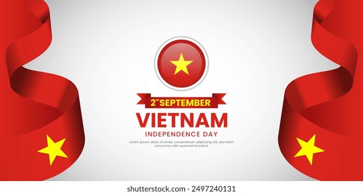 Vietnam independence day illustration design