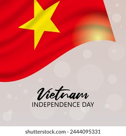 Vector del Día de la Independencia de Vietnam. Feliz día de la independencia de Vietnam. Día nacional de Vietnam.