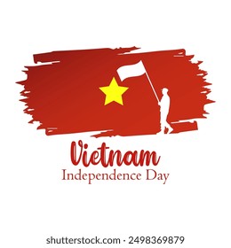 Vietnam Independence Day vector. Happy vietnam Independence Day.