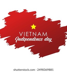 Vietnam Independence Day vector. Happy vietnam Independence Day.