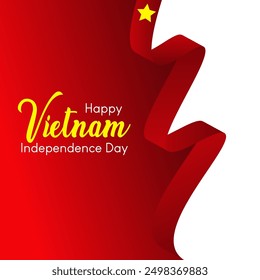 Vietnam Independence Day vector. Happy vietnam Independence Day.