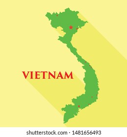 Vietnam landmark icon. Flat illustration of Vietnam landmark vector icon for web design