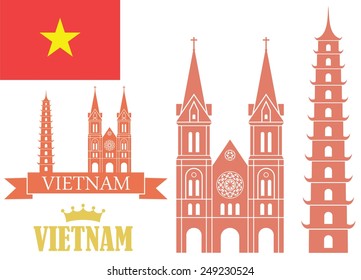 Vietnam. Logo. EPS 10. Vector illustration