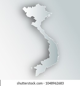 Vietnam Map Frame Icon