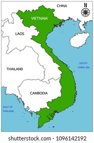 Vietnam Map Geo wallpaper