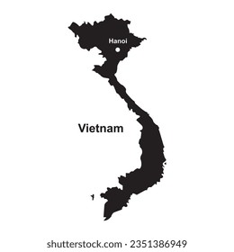 Vietnam map icon vector illustration symbol design